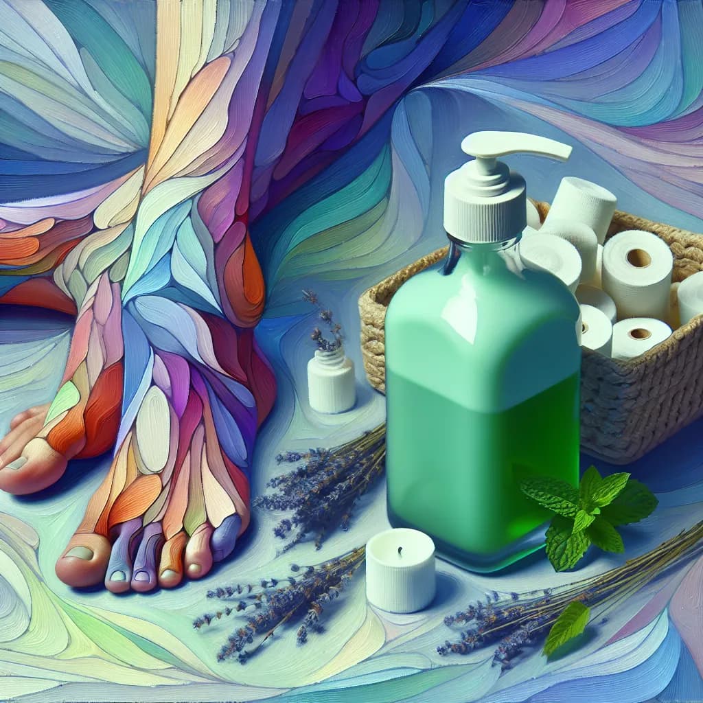 DIY Peppermint and Lavender Cooling Foot Lotion for Tired Feet