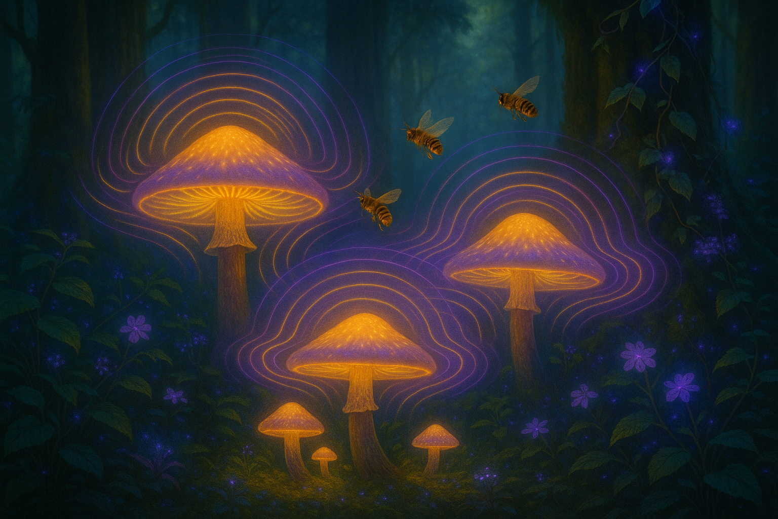 Myco‑Medicinals: Mushrooms Healing Bees 🍄🐝