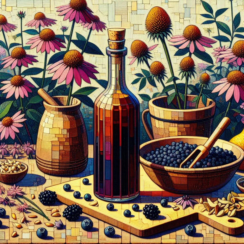 Creating a DIY Echinacea and Elderberry Immune-Boosting Syrup