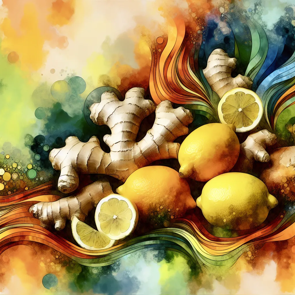 Creating a Natural Ginger and Lemon Immune-Boosting Tonic