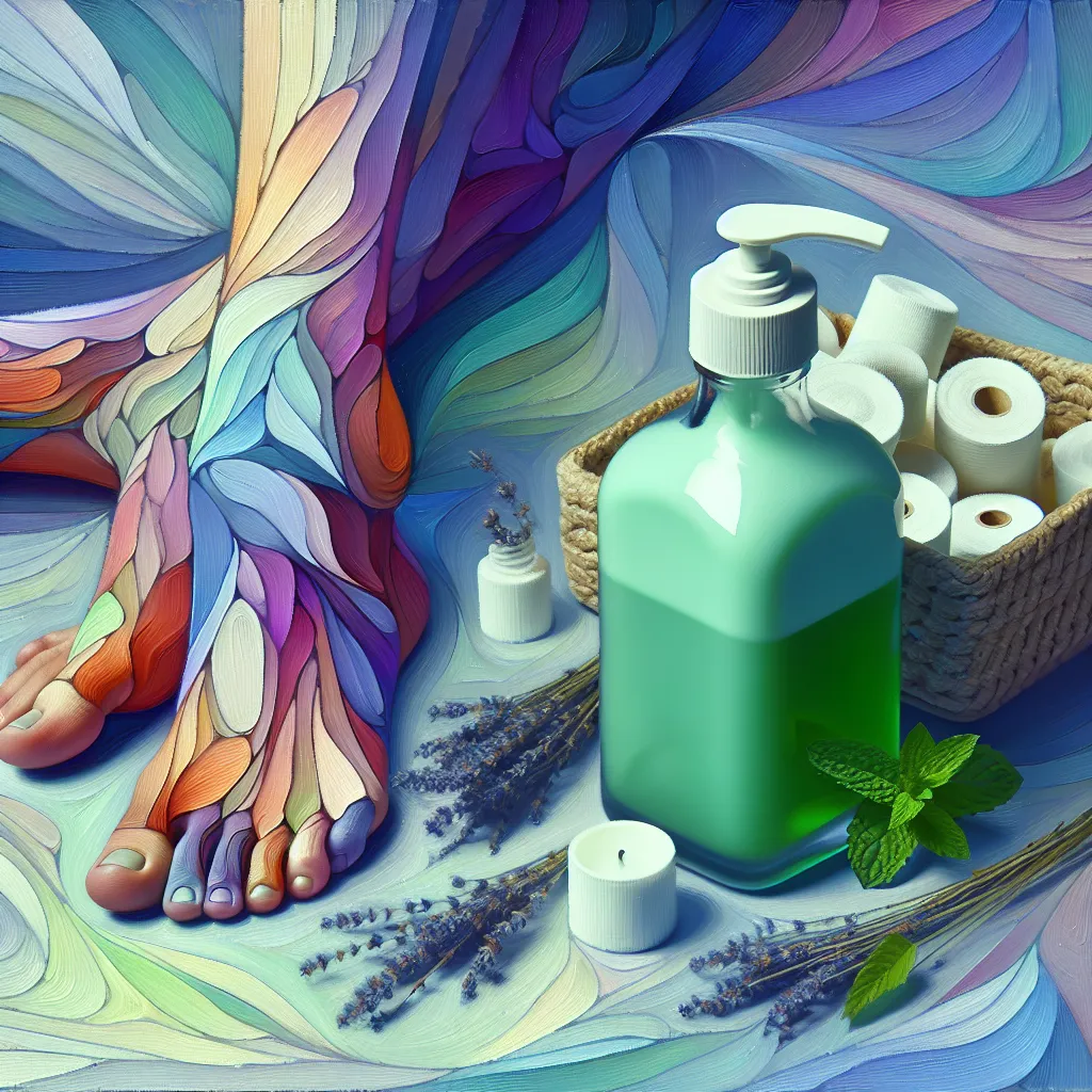 DIY Peppermint and Lavender Cooling Foot Lotion for Tired Feet