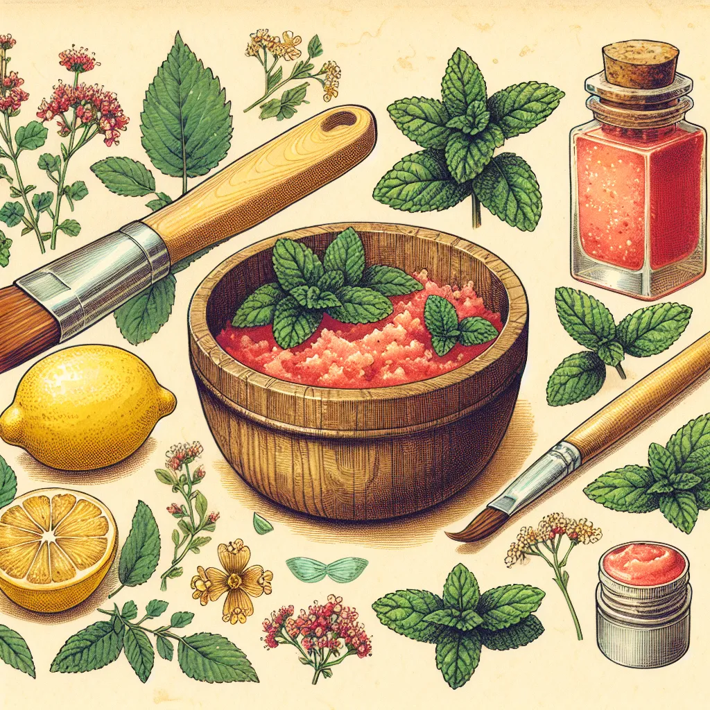 Guide to Crafting a Homemade Peppermint and Lemon Balm Lip Scrub