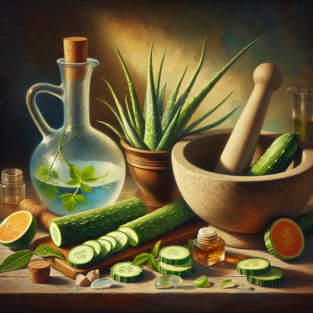 Guide to Creating a Homemade Aloe and Cucumber Cooling Lotion