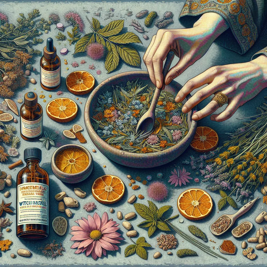 Guide to Creating a Homemade Herbal Facial Toner with Witch Hazel