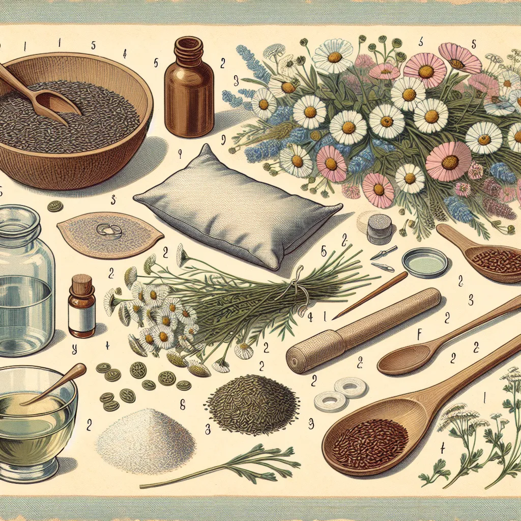 How to Make Your Own Herbal Eye Pillow with Chamomile and Flaxseed