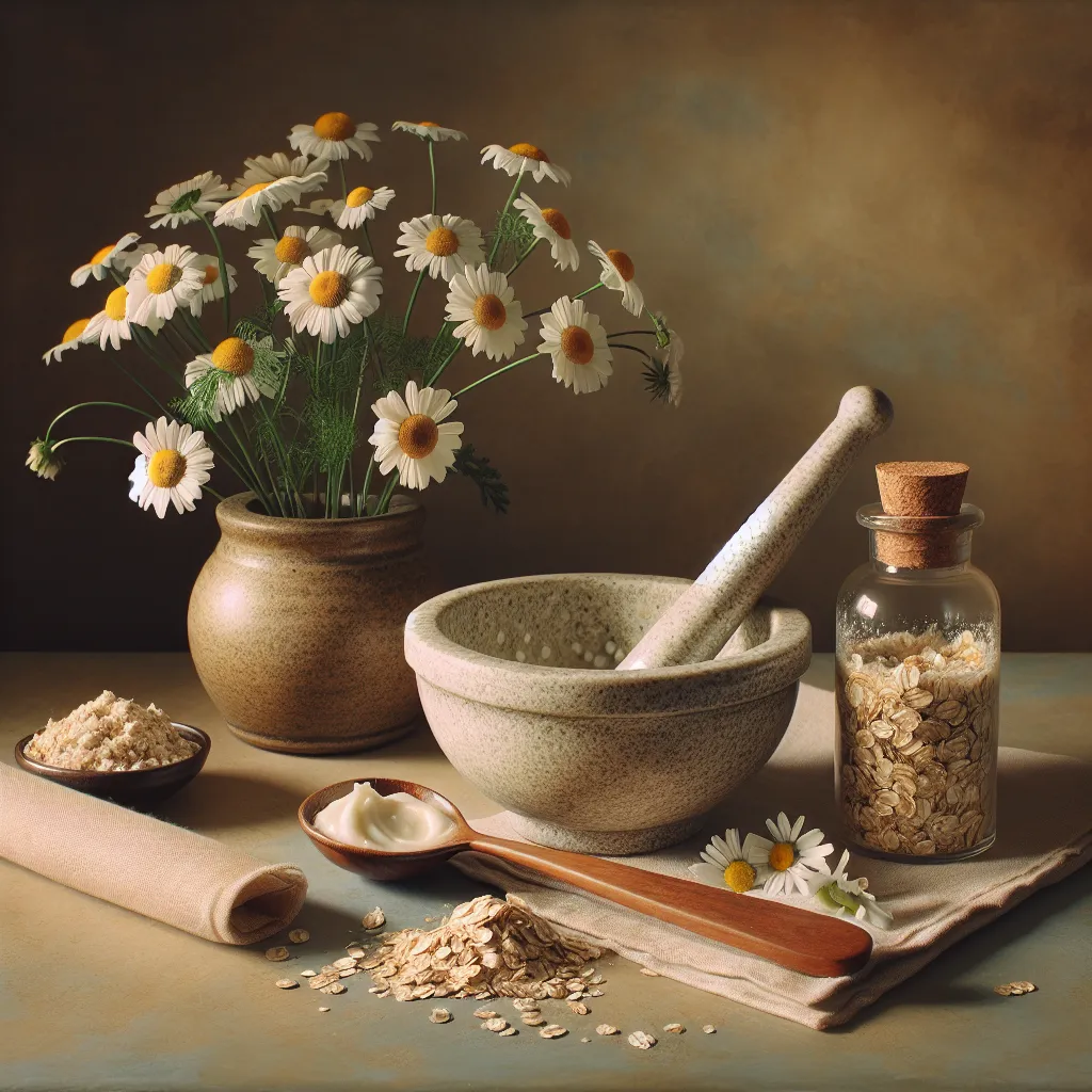 How to Prepare a Natural Chamomile and Oatmeal Face Mask for Calming Skin