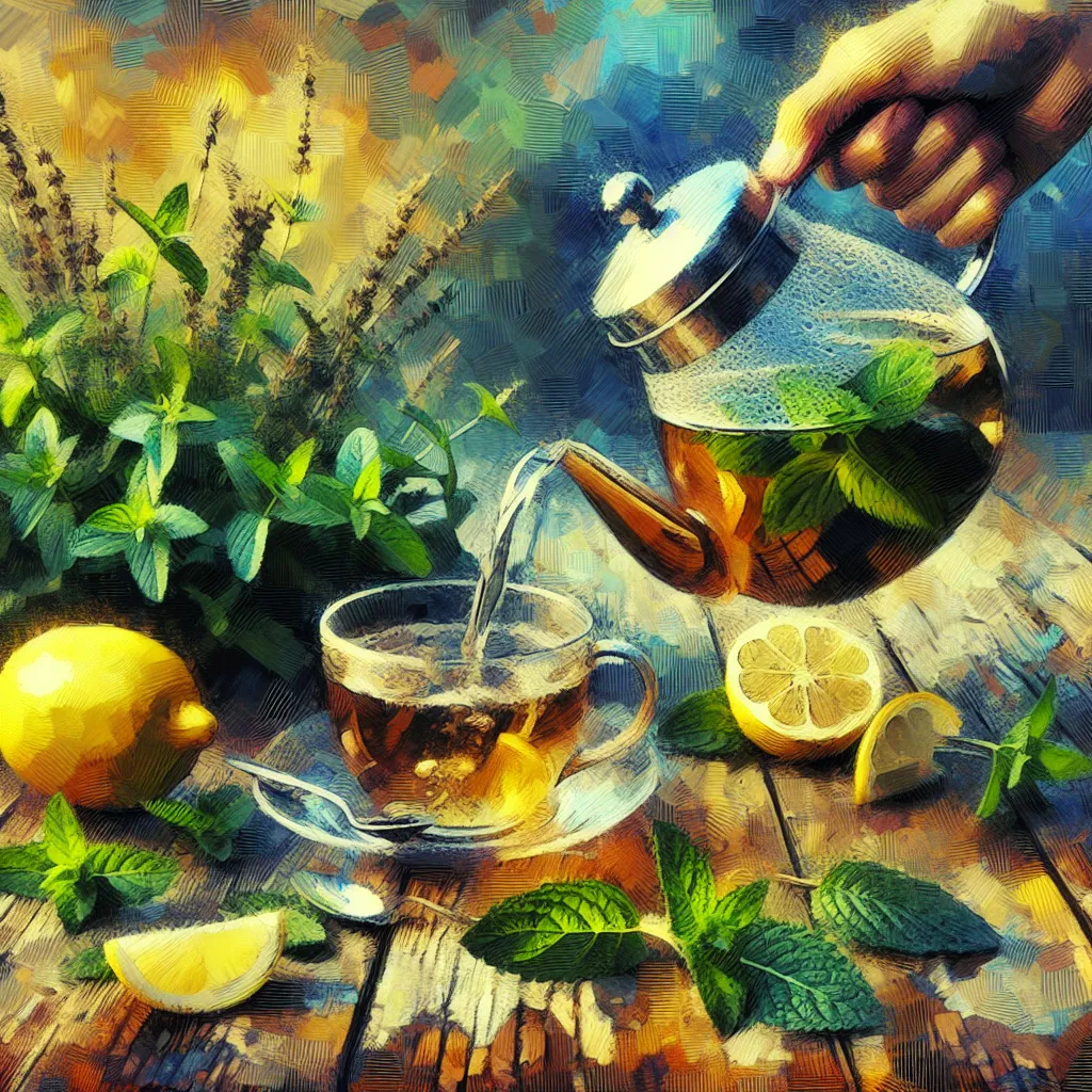 How to Prepare a Natural Lemon Balm and Mint Refreshing Tea