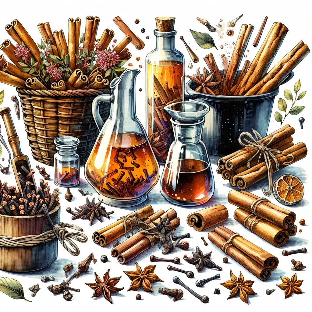 Making a DIY Herbal Mouth Rinse with Clove and Cinnamon