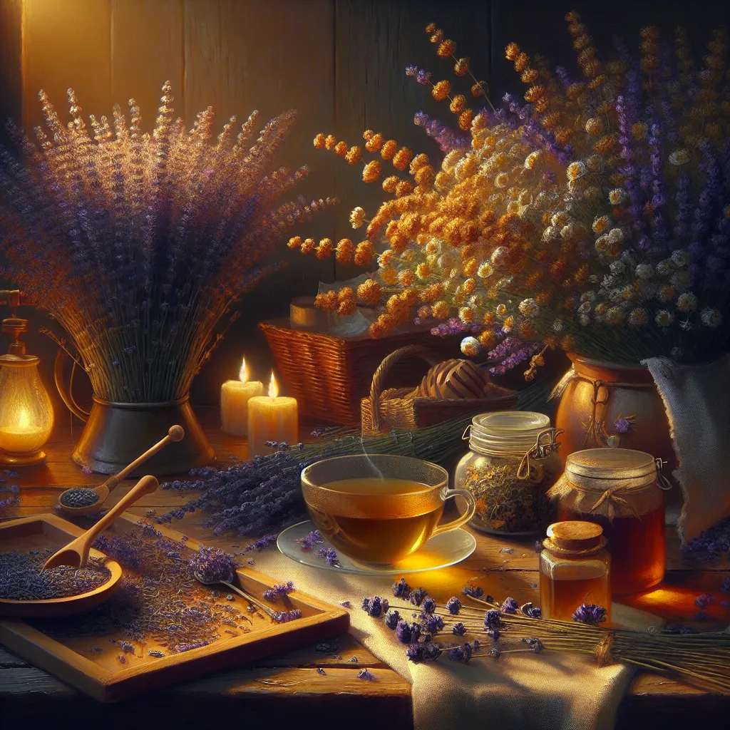 Making a DIY Lavender and Chamomile Sleep Aid Tea