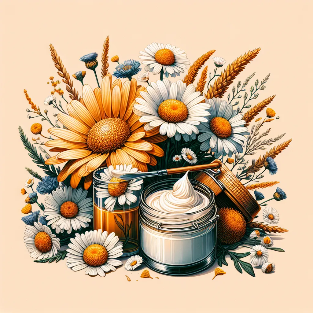 Making a Homemade Herbal Chamomile and Calendula Face Cream