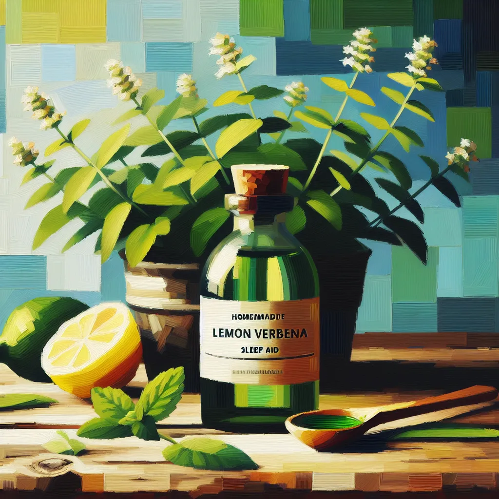 Making a Homemade Herbal Lemon Verbena Sleep Aid